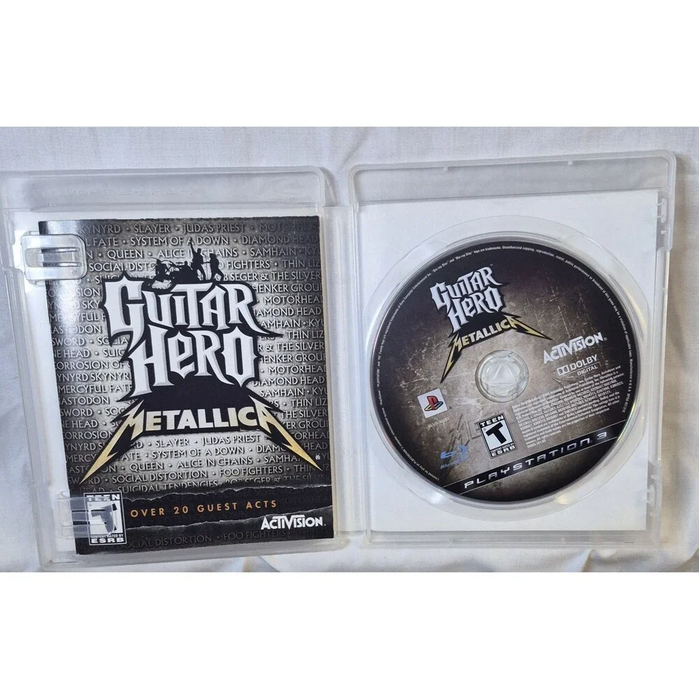 Playstation 3 Guitar Hero METALLICA Over 20 Guest Acts Boxed With Instructions